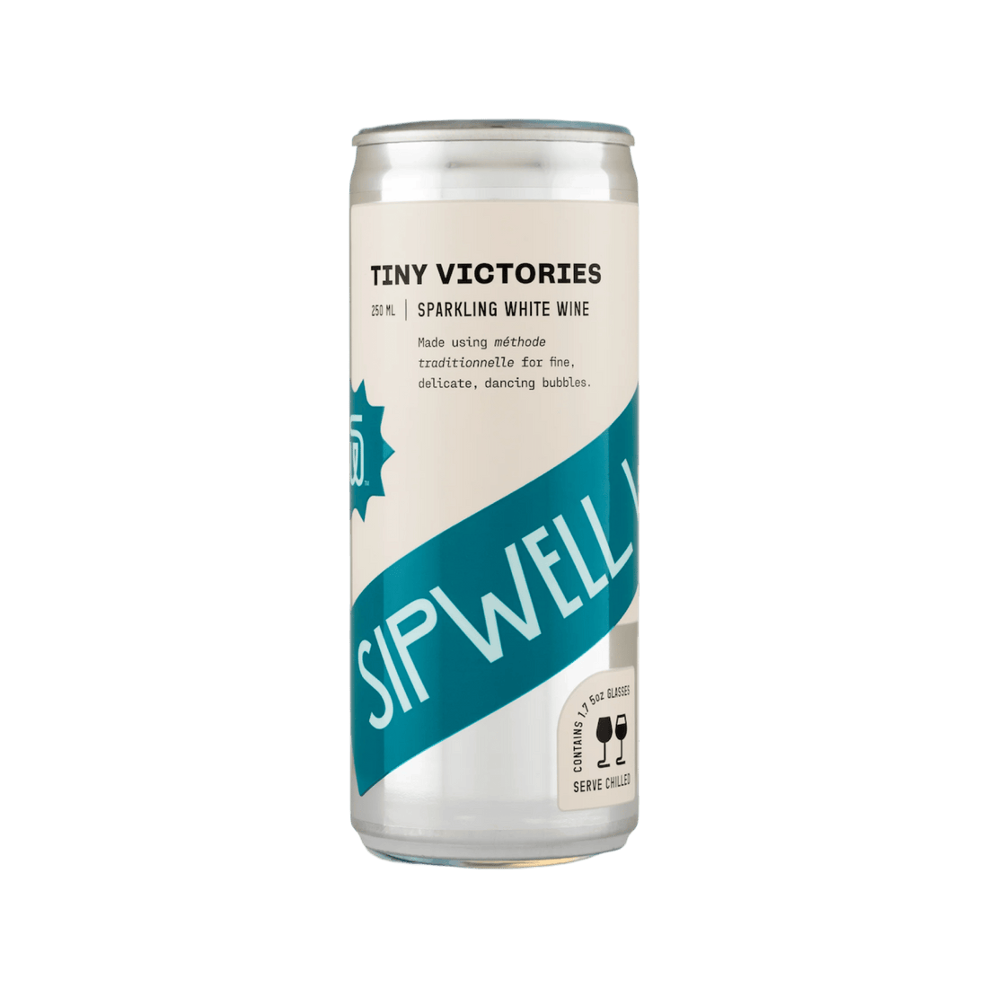 Sipwell, Tiny Victories | Sparkling White Wine 250mL Can | CA