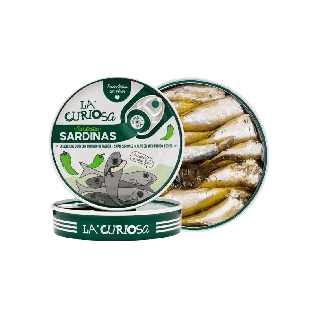 La Curiosa Sardinillas con Pimiento de Padrón — Small Sardines with Padron Pepper